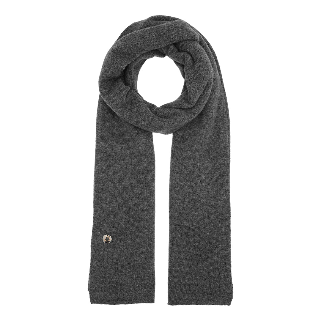 Beta Studios Aja Long Scarf Accessories Cashmere Dark Grey Melange