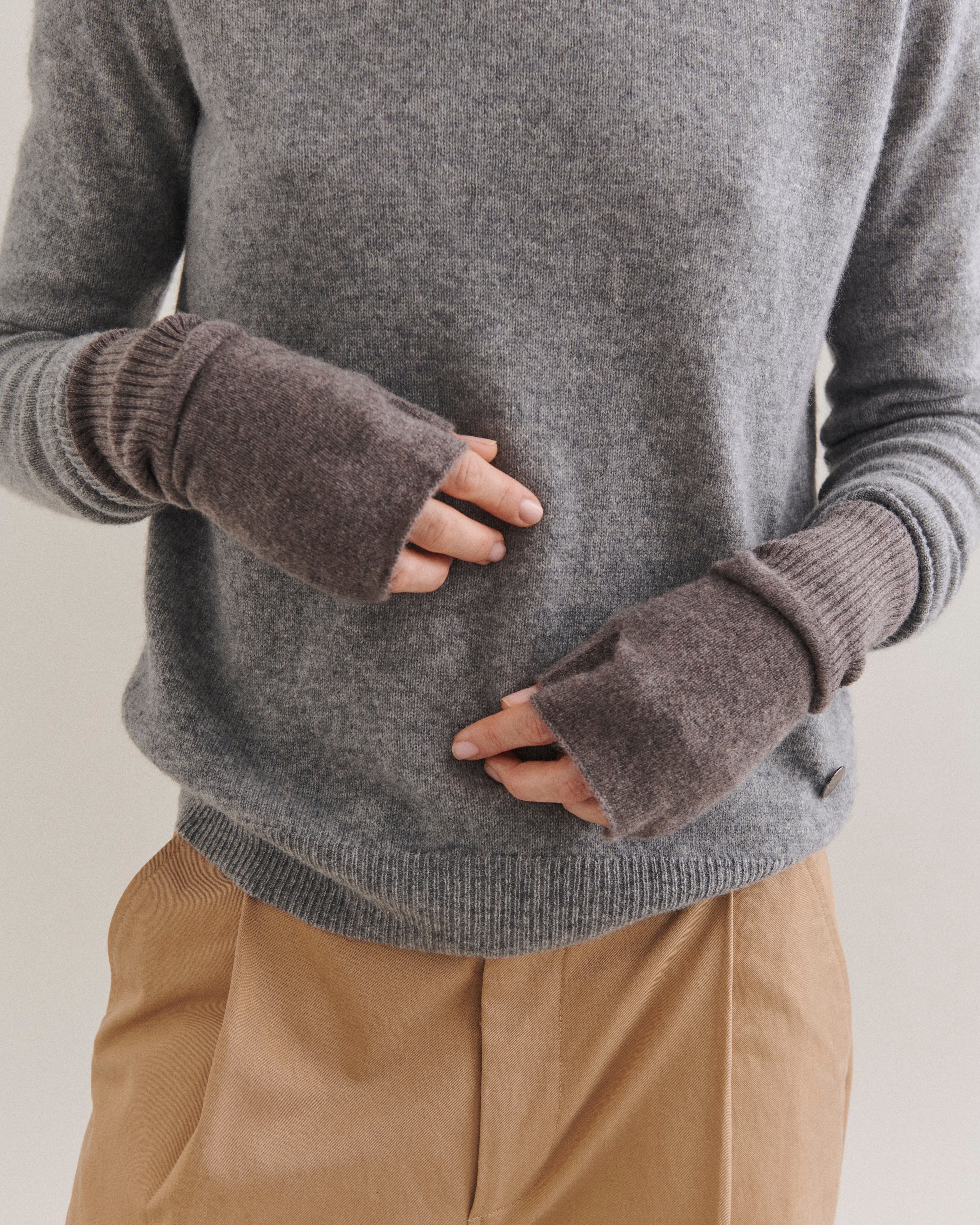 Beta Studios Alina Fingerless Gloves Accessories Cashmere Mole