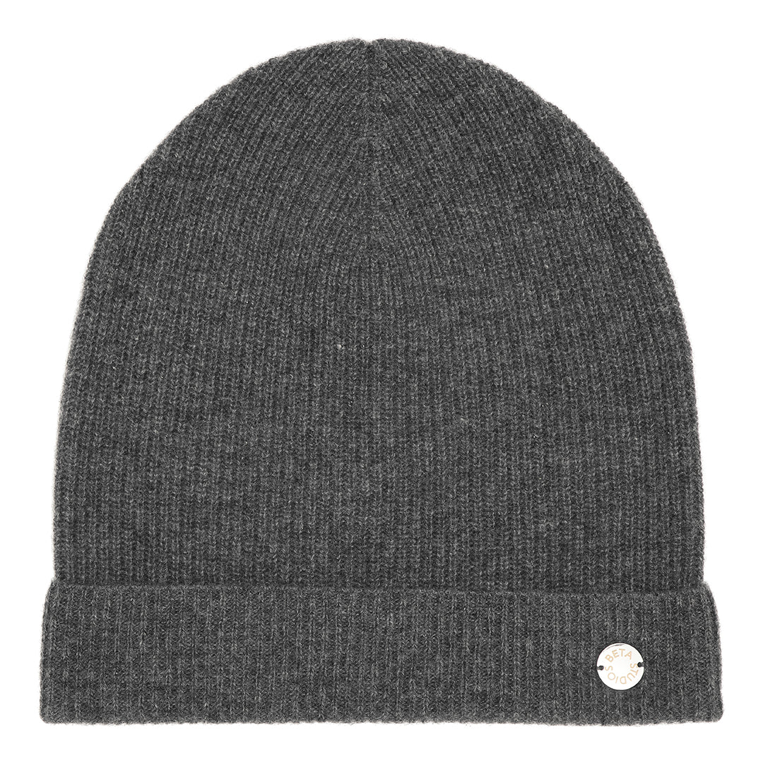 Beta Studios Astrid Beanie Accessories Cashmere Dark Grey Melange