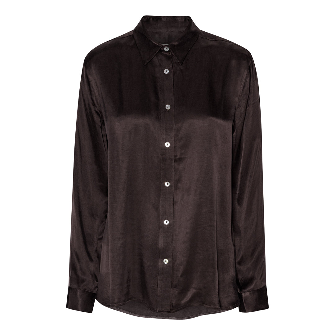 Beta Studios Flora Shirt Shirt Dark Brown