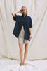 Giselle Cape - Navy Wool