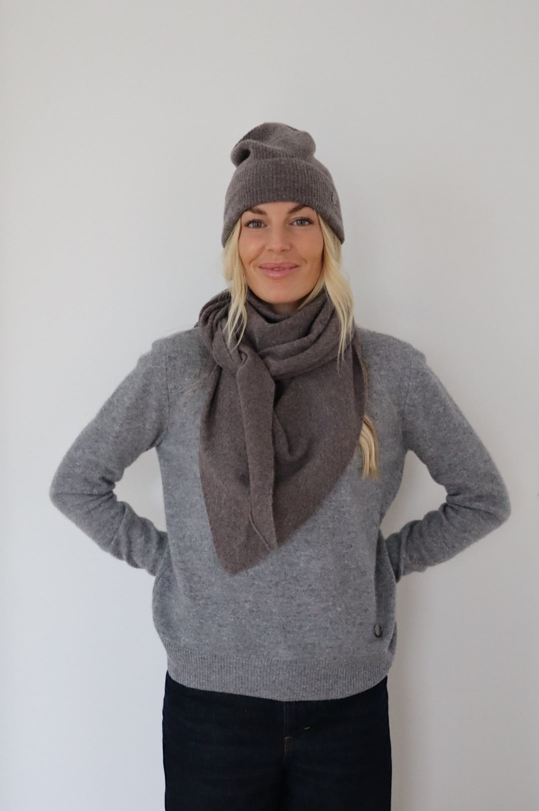Beta Studios Hue Solid Cashmere Accessories Cashmere Mole