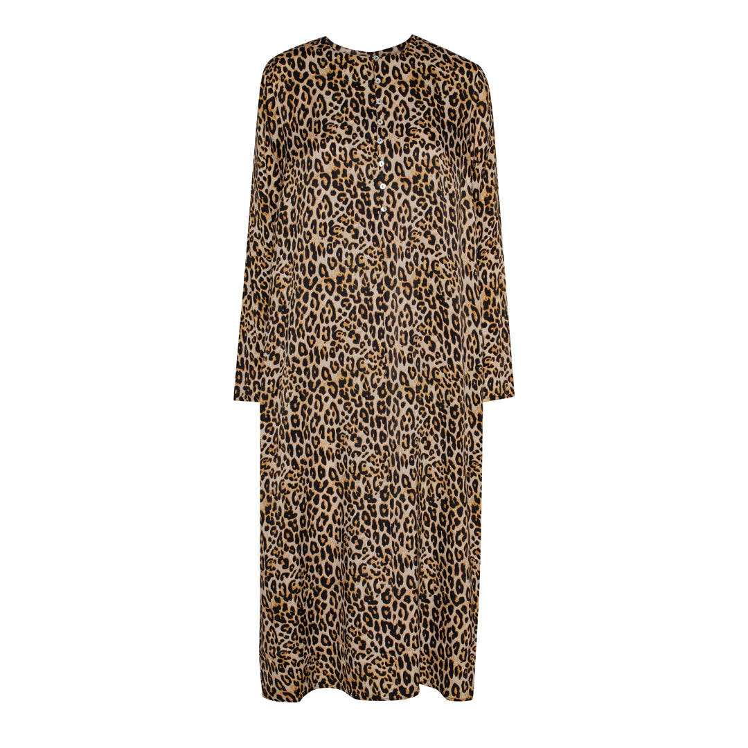 Beta Studios Jacobine Dress Leo Leopard Print