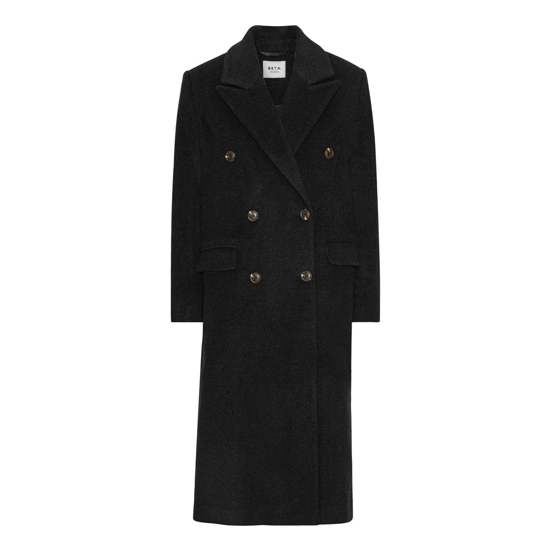 Beta Studios Jada Coat Coat Dark Grey Melange