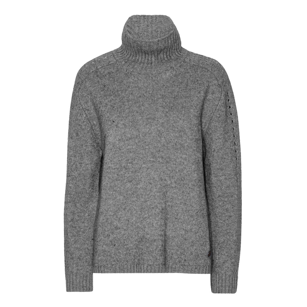 Beta Studios Jenny Turtleneck Uld/Cashmere Tops Grey Melange