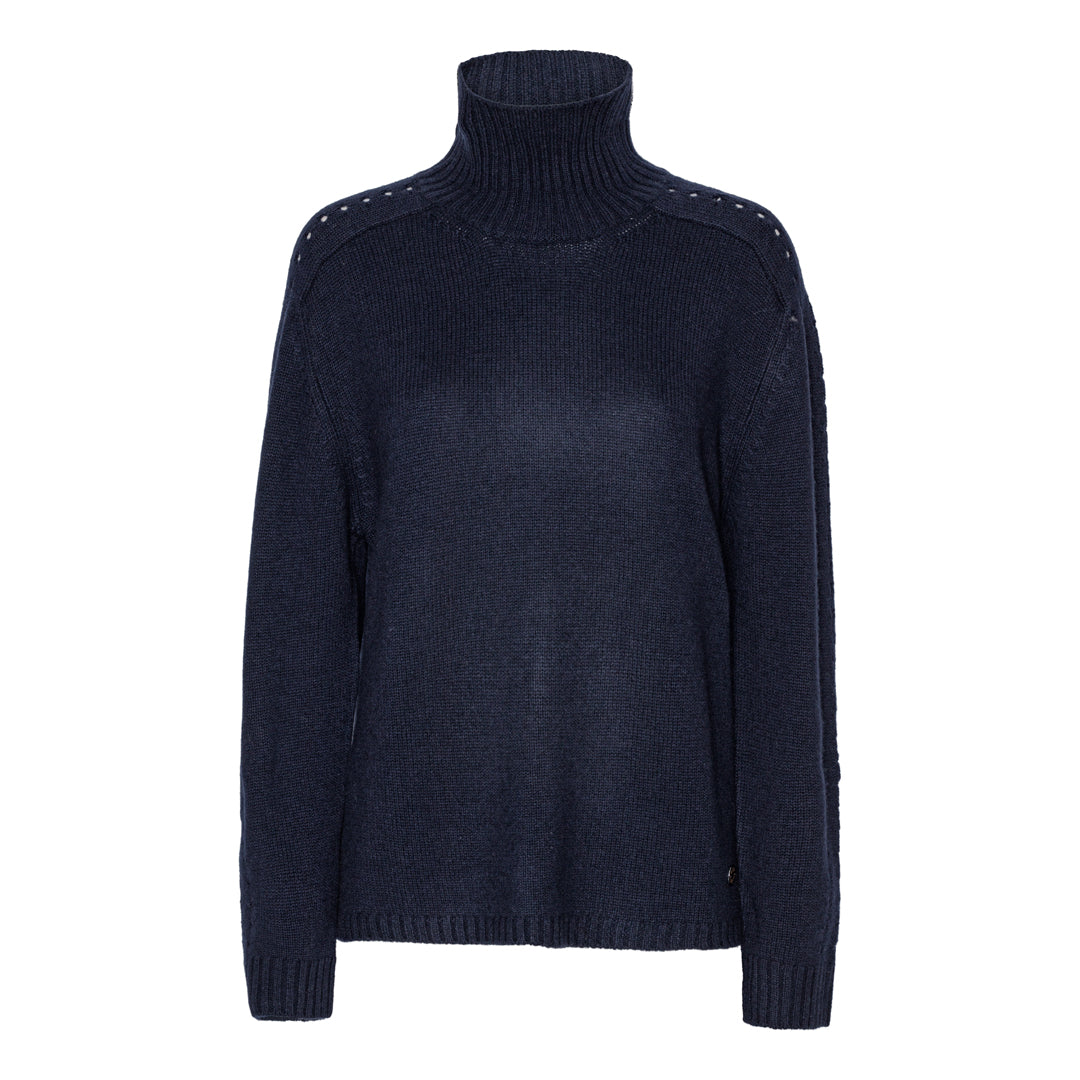 Beta Studios Jenny Turtleneck Uld/Cashmere Tops Navy