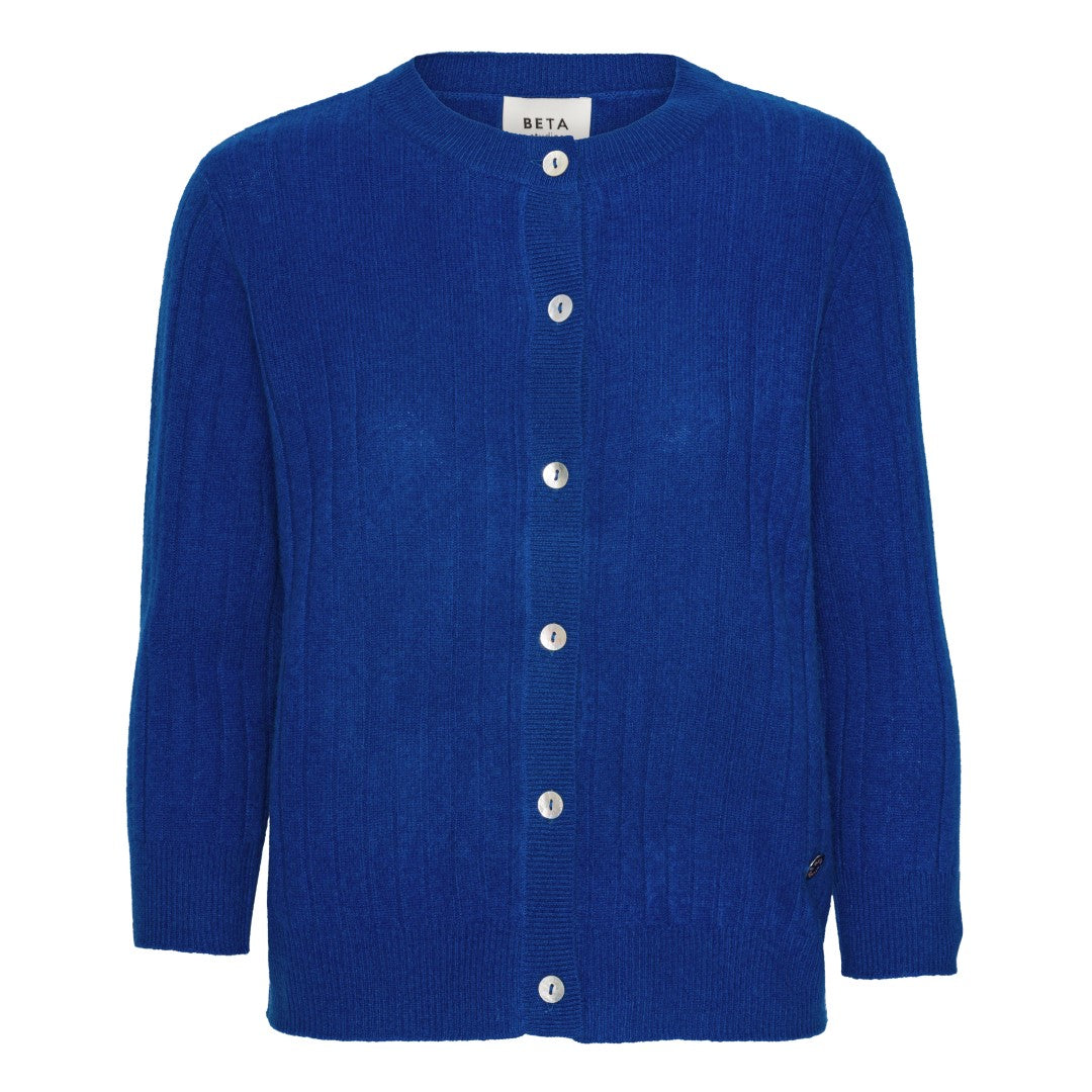 Beta Studios Lia Lady Cardigan Cashmere Cardigan Azure Blue
