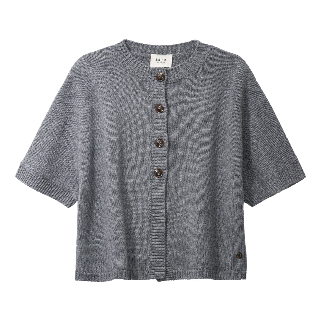 Beta Studios Malle Vest Knit Stone Greymelange