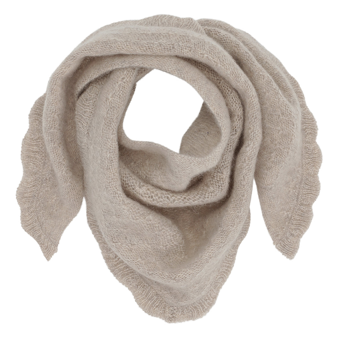 Beta Studios Mini Triangle Scarf Accessories Cashmere Sand Melange