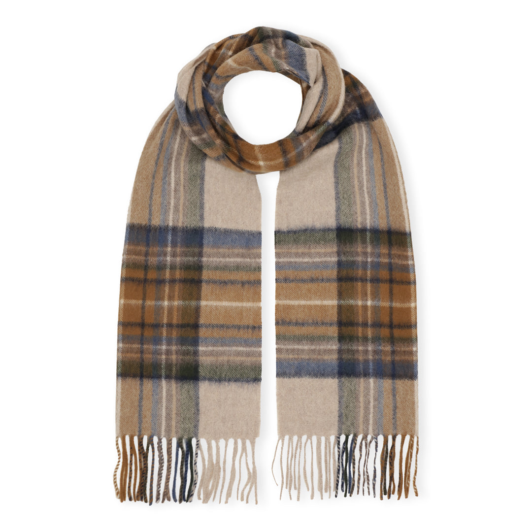 Beta Studios Nanika Checked Scarf Accessories Cashmere Brown Checks