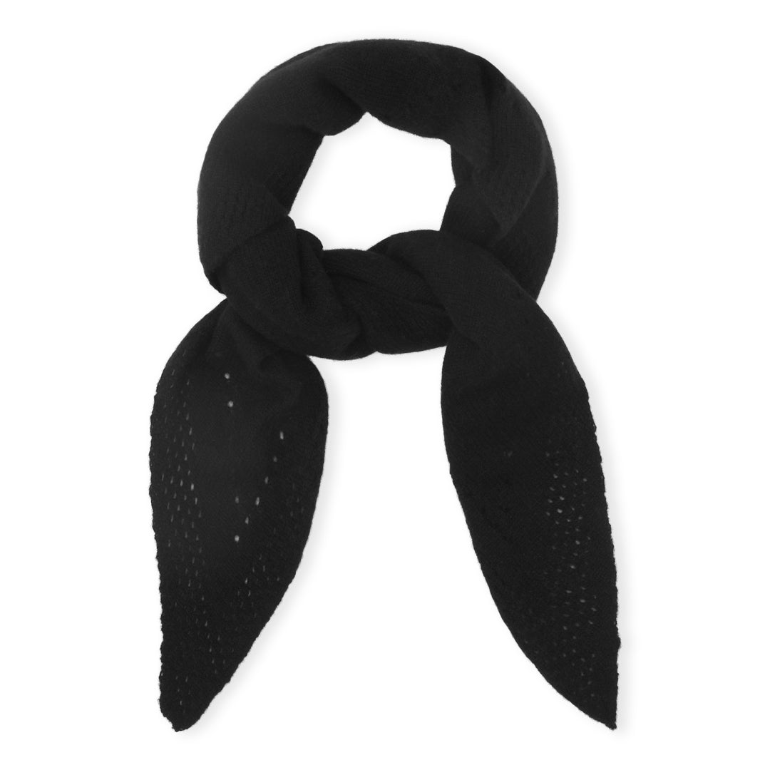 Beta Studios Nilo Medium Triangle Scarf Accessories Cashmere Black