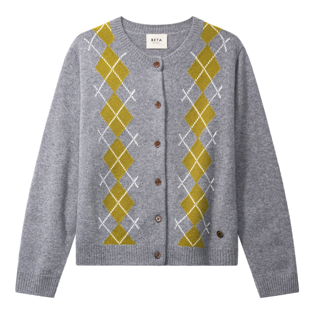 Beta Studios Noelle Cardigan Cashmere Cardigan Derby/Olive/Moon