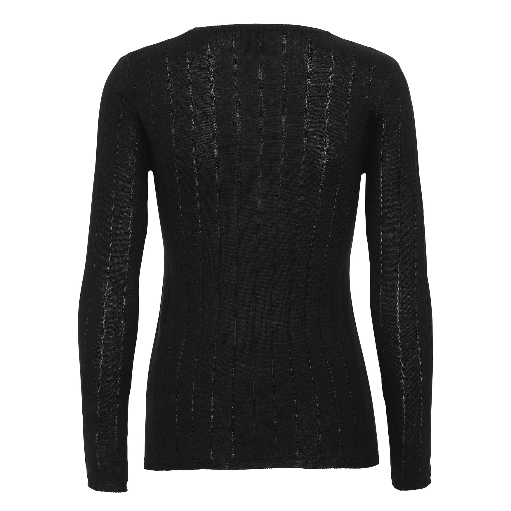 Beta Studios Cala Long Sleeve Tee Cashmere/Silk Silk/CashmereTops Black