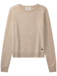 Abbie O-neck Basic - Sand Melange