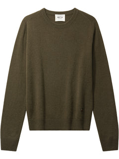 Abbie O-neck Basic - Topiary Green