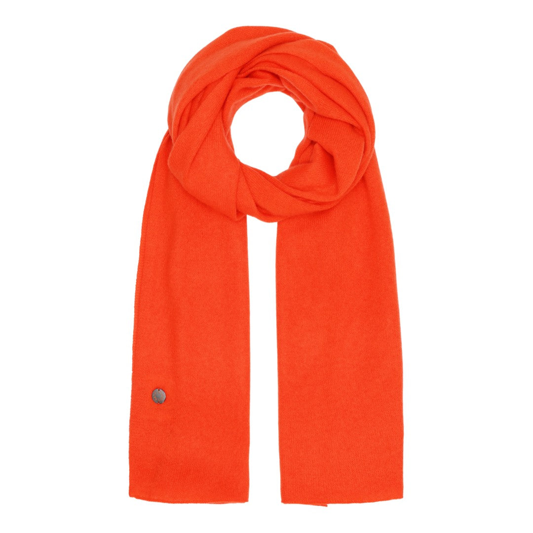 Beta Studios Aja Long Scarf Accessories Cashmere Fresh Zest Orange