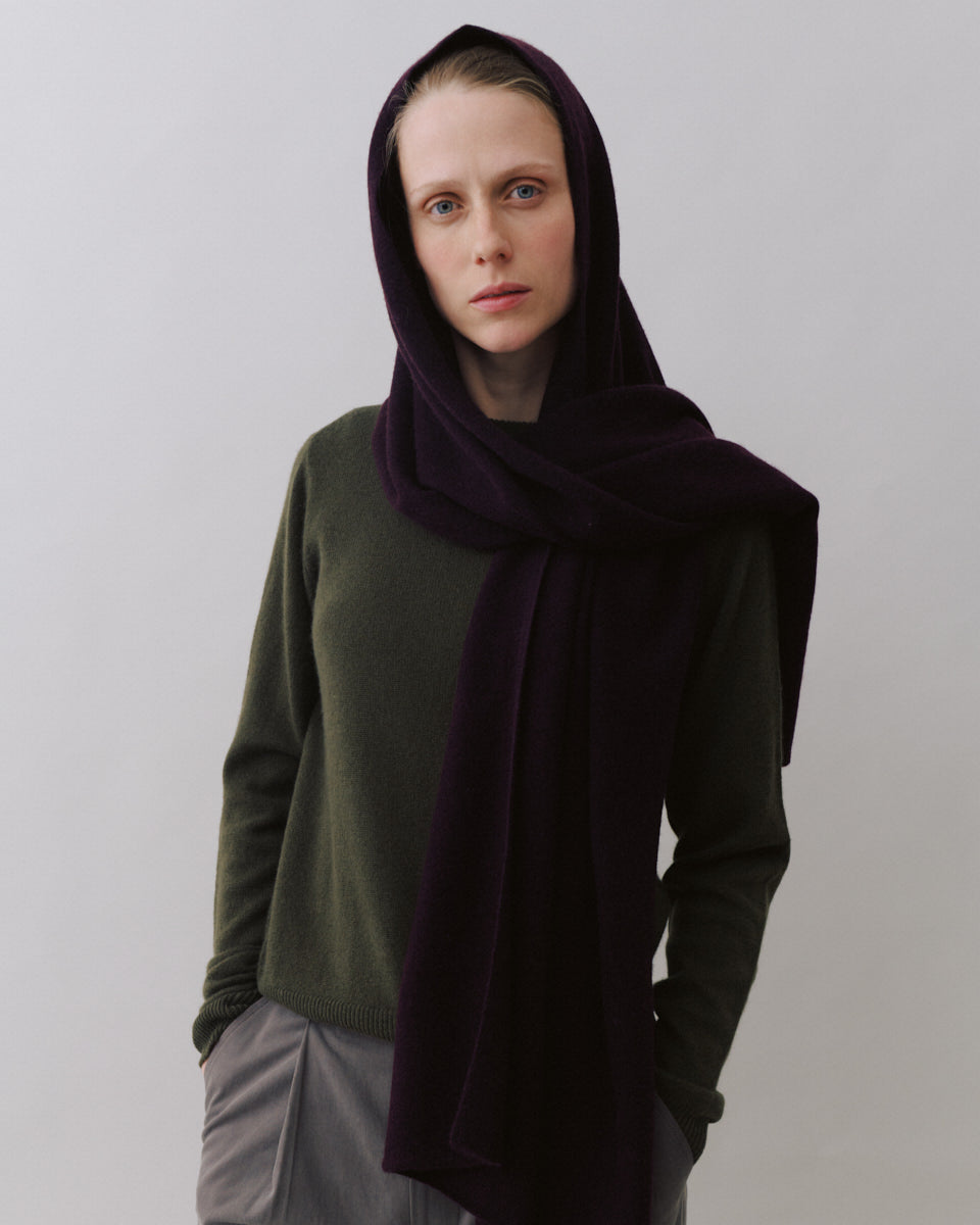 Beta Studios Aja Long Scarf Accessories Cashmere Ripe fig