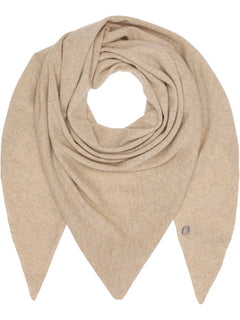 Alexa Big Triangle Scarf - Sand Melange