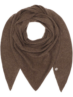 Alexa Big Triangle Scarf - Walnut