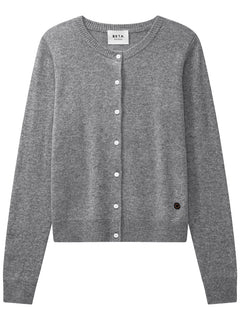 Alice Classic Cardigan - Grey Melange