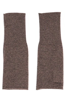 Alina Fingerless Gloves - Walnut