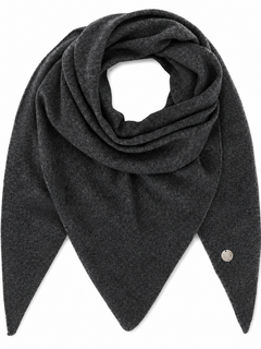 Andrea Triangle Scarf - Dark Grey Melange