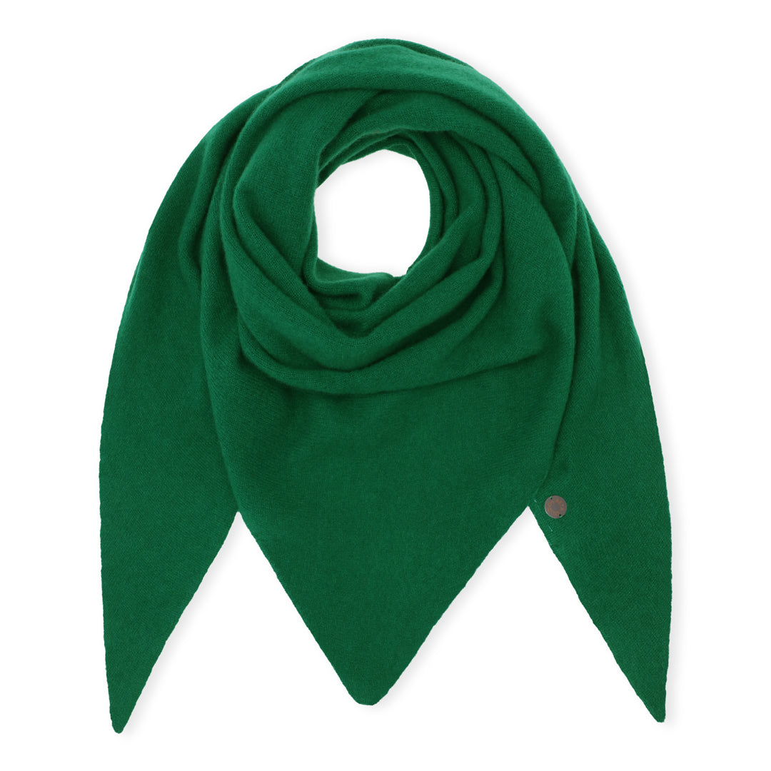 Beta Studios Andrea Triangle Scarf Accessories Cashmere Fir Green