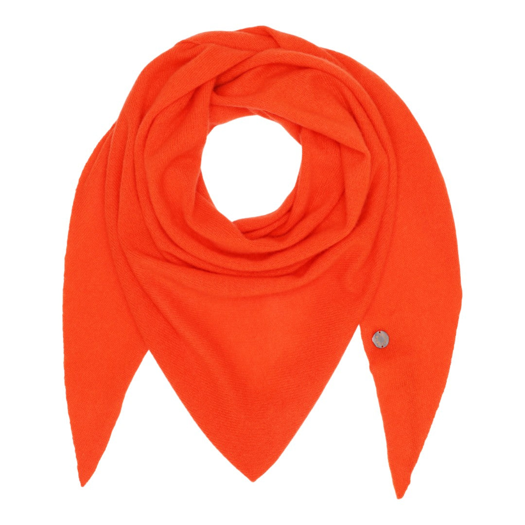 Beta Studios Andrea Triangle Scarf Accessories Cashmere Fresh Zest Orange