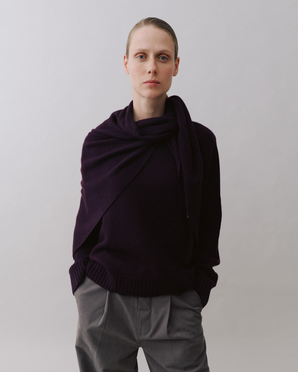 Beta Studios Andrea Triangle Scarf Accessories Cashmere Ripe fig