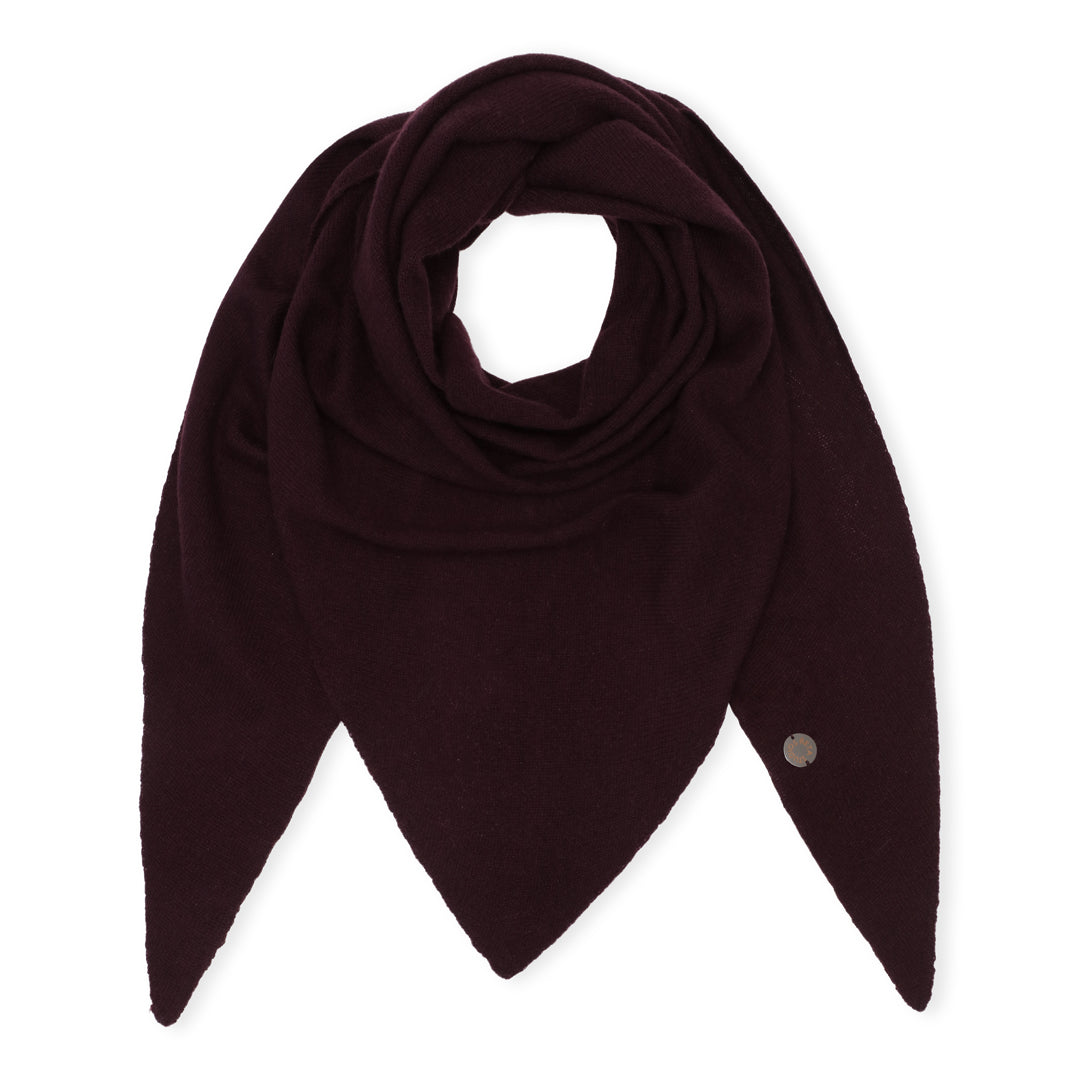 Beta Studios Andrea Triangle Scarf Accessories Cashmere Ripe fig
