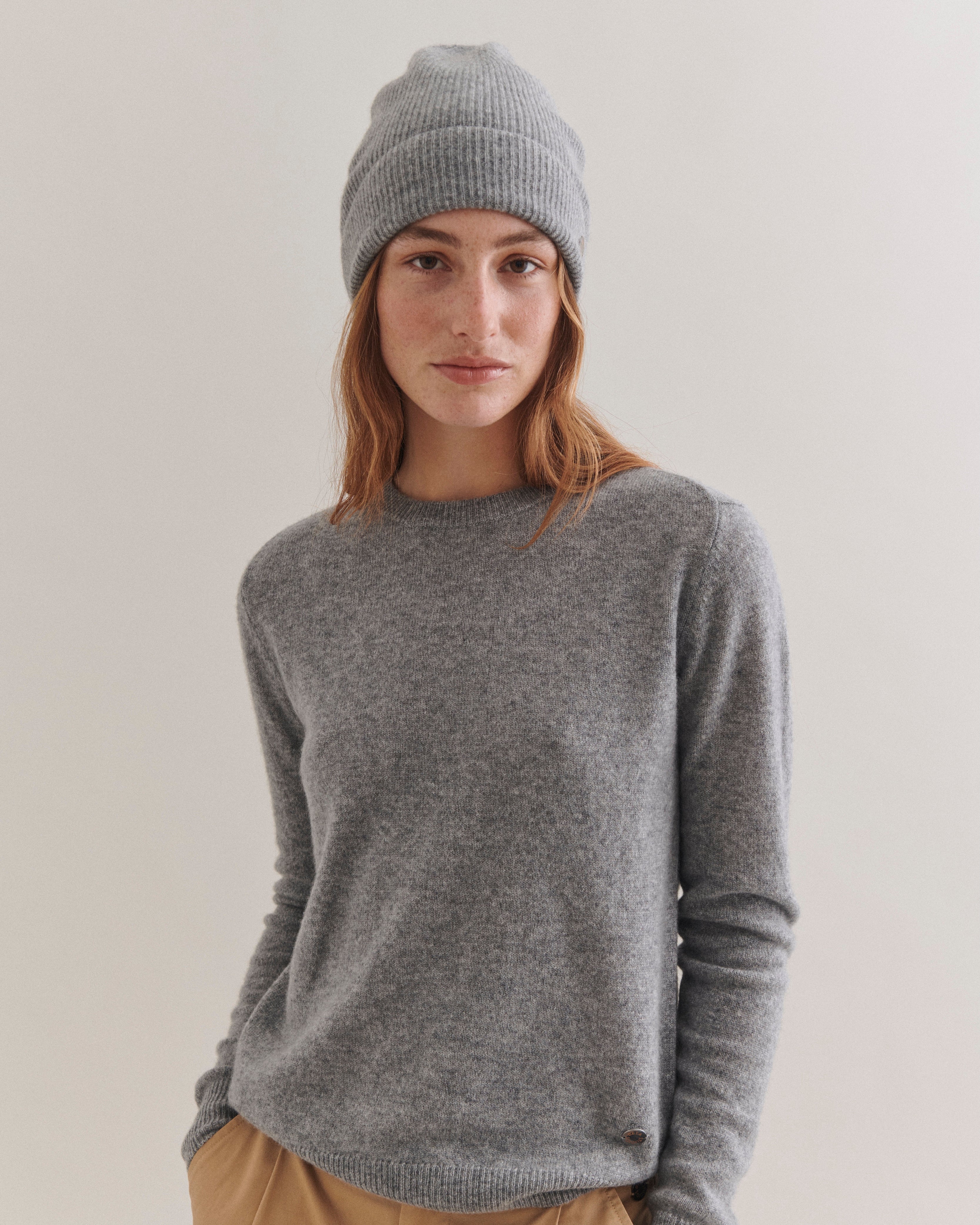 Beta Studios Astrid Beanie Accessories Cashmere Grey Melange