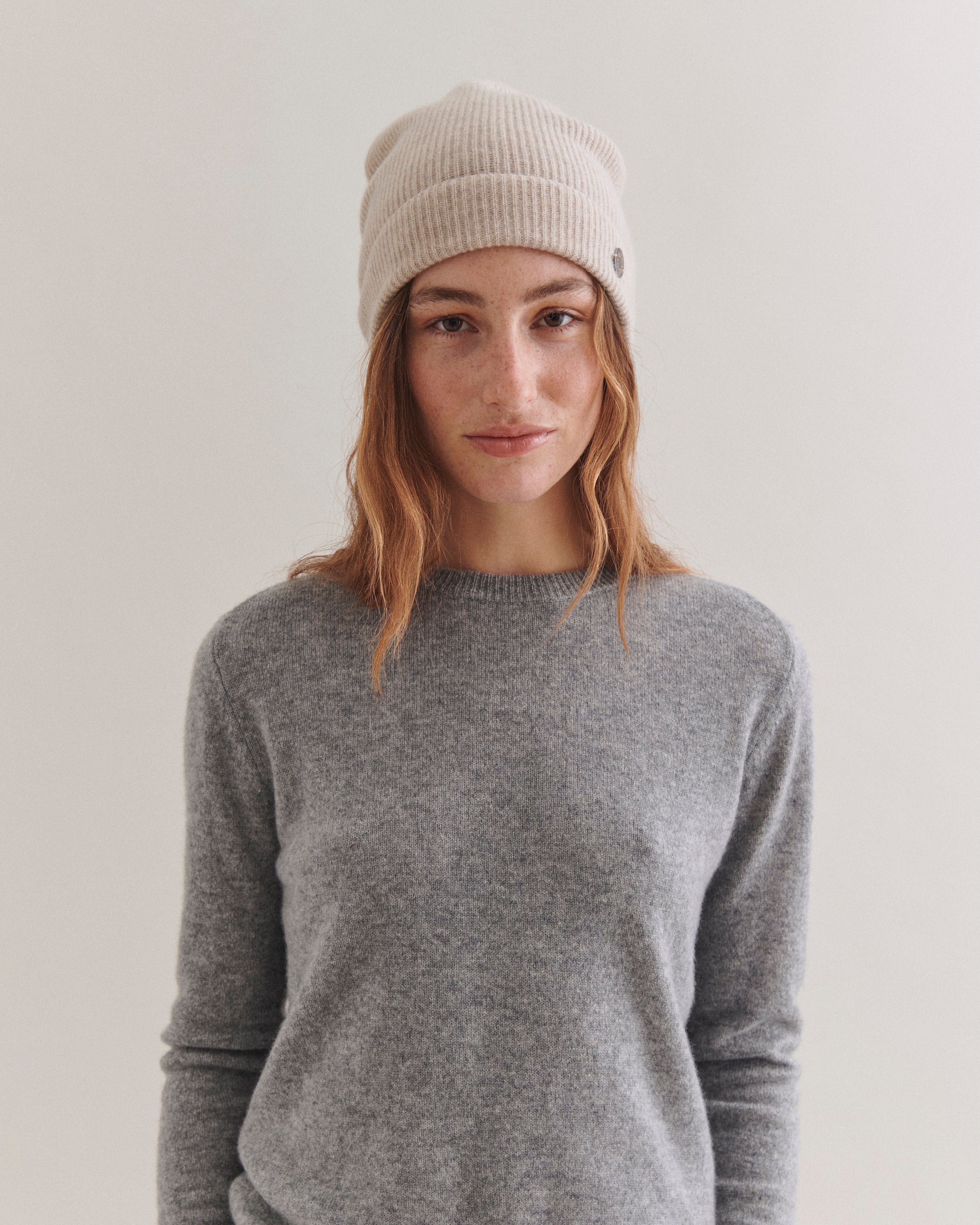 Beta Studios Astrid Beanie Accessories Cashmere Sand Melange