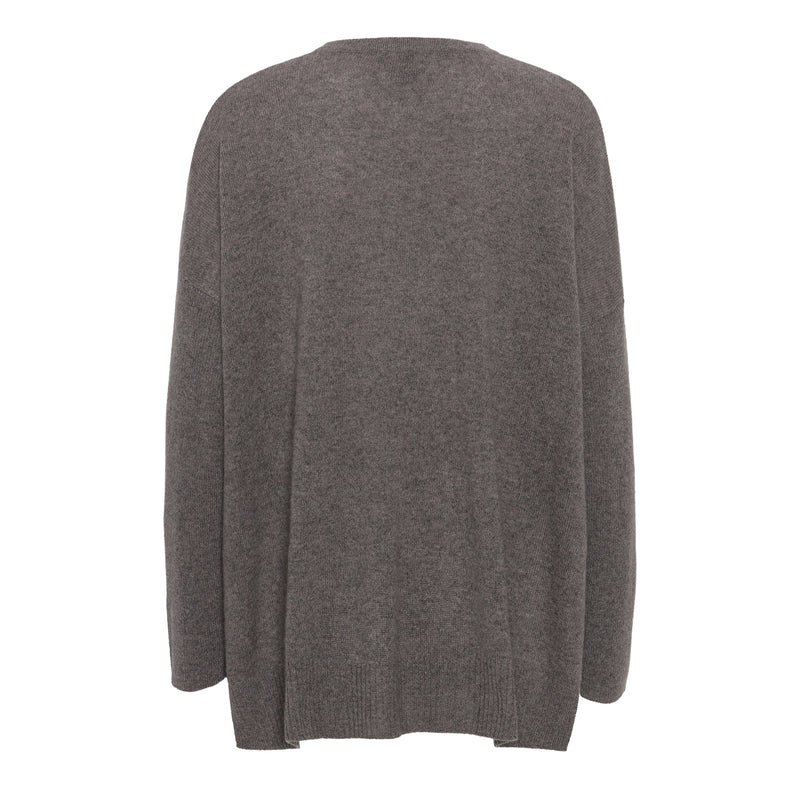 Beta Studios Berta Oversize O-neck top Cashmere Tops Mole