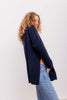 Berta Oversize O-neck top - Navy