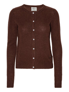Classic Cardigan Cashmere - Dark Brown