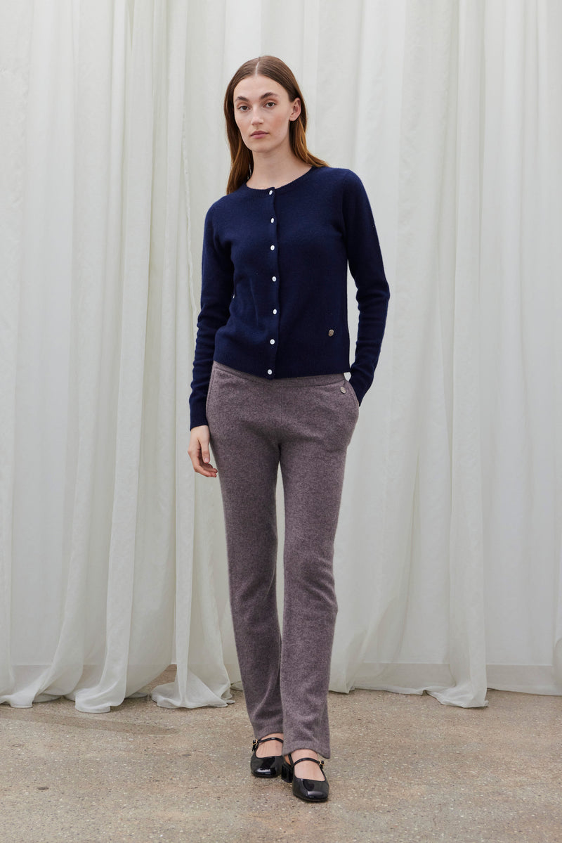 Beta Studios Classic Cardigan Cashmere Cashmere Tops Navy