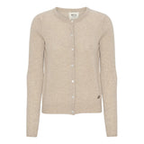 Beta Studios Classic Cardigan Cashmere Cashmere Tops Sand Melange