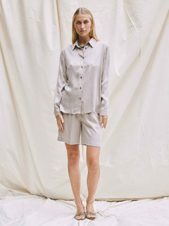 Flora Shirt - Grey Sand