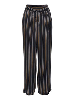 Gemma Pant - Black w/camel,grey stripe