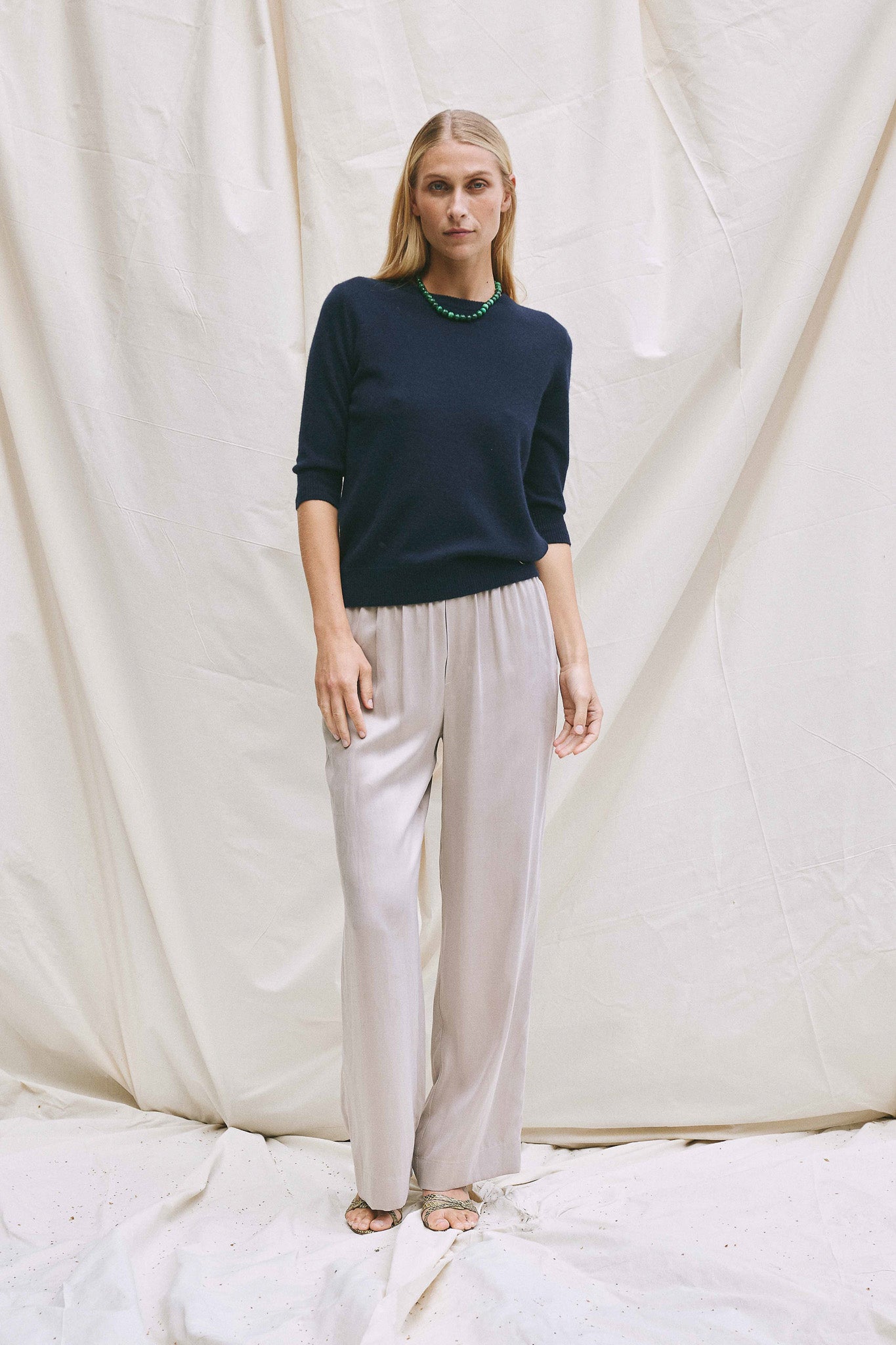 Beta Studios Gemma Pant Pants Grey Sand