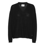 Beta Studios Haima V-Neck Cashmere Tops Black