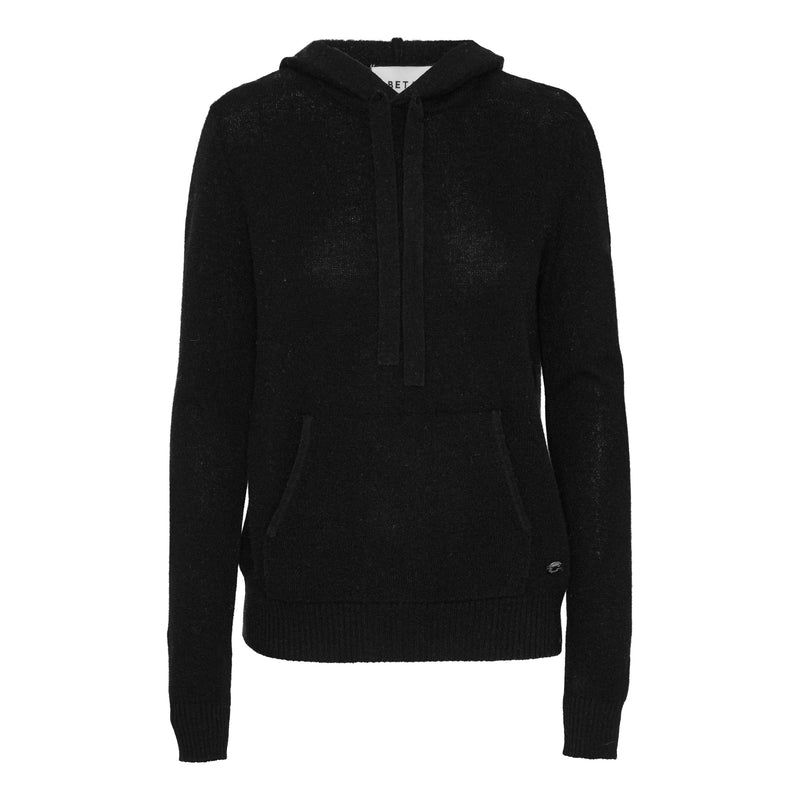 Beta Studios Hoodie Cashmere Cashmere Tops Black