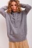 Hoodie Cashmere - Grey Melange