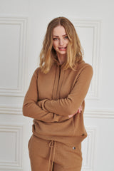 Beta Studios Hoodie Cashmere Cashmere Tops Camel