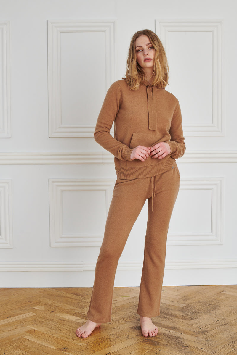 Beta Studios Hoodie Cashmere Cashmere Tops Camel