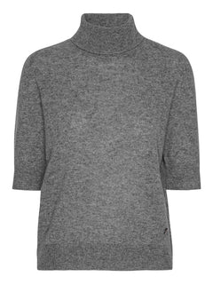 Jamaica Lady Sleeve High Neck - Grey Melange
