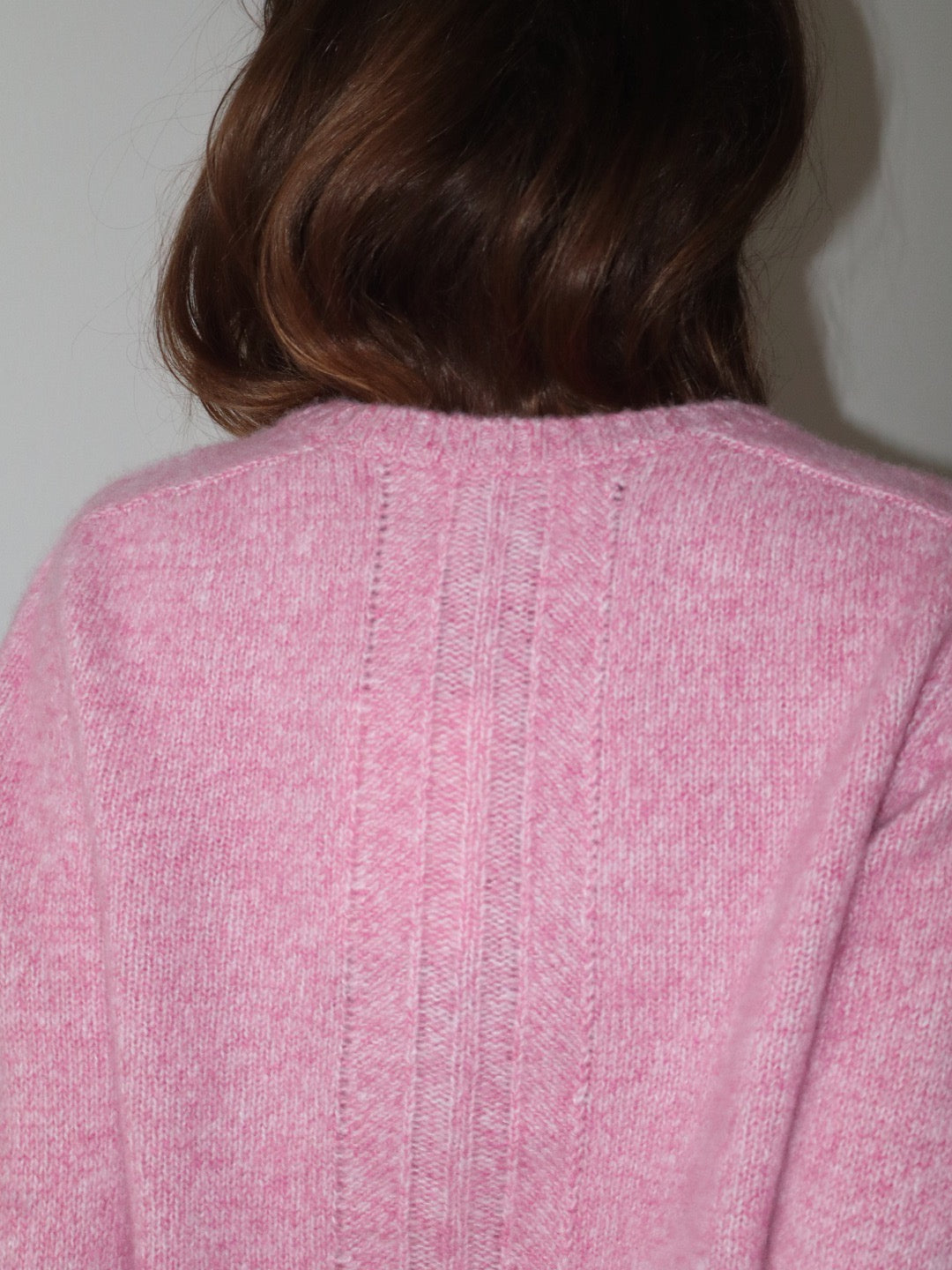 Beta Studios Jara O-Neck Cashmere/Silk Top Pink Melange