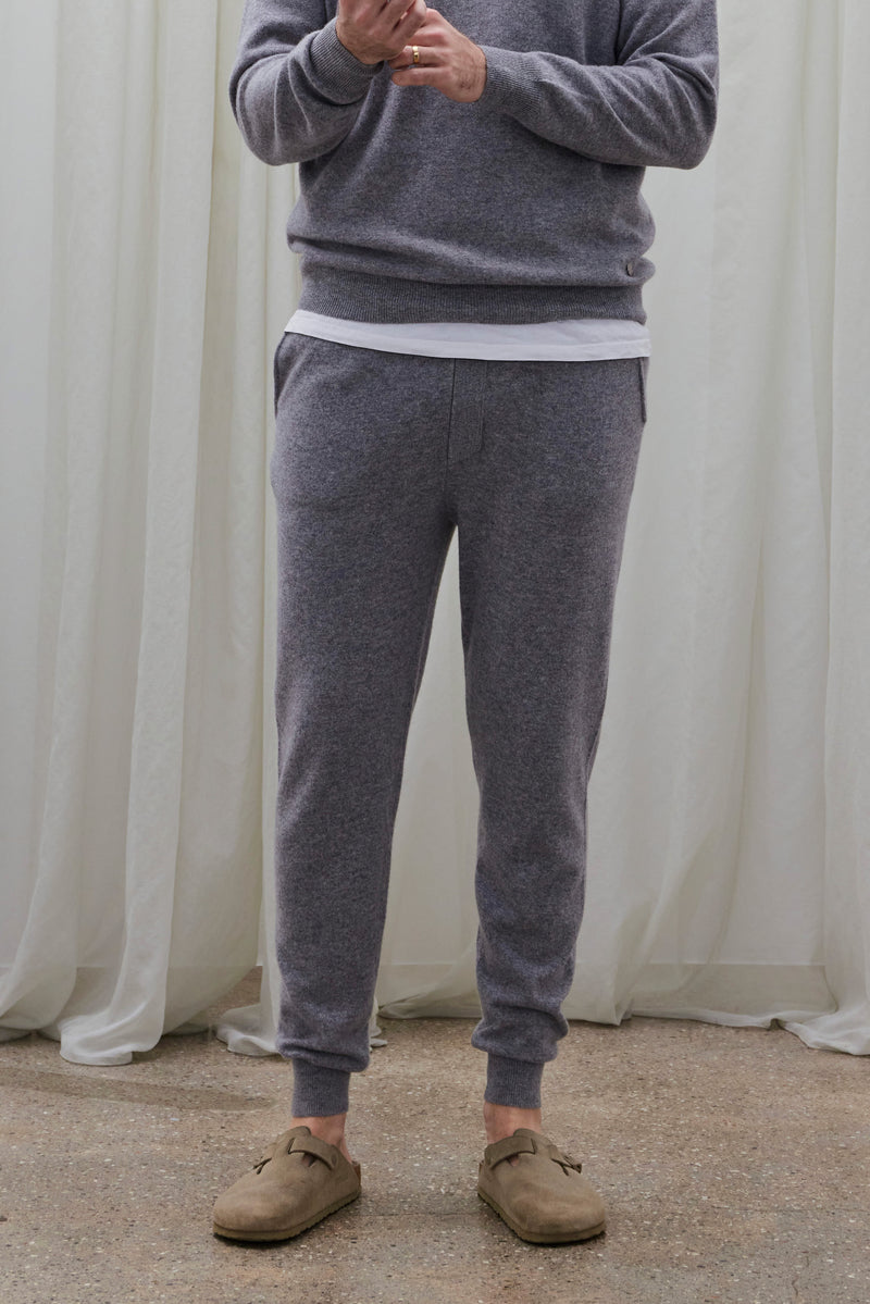 Beta Studios Jim Pant Cashmere Pants Grey Melange