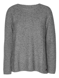 Josette O-Neck - Grey Melange