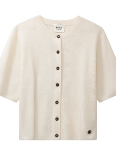 Karla Lady Sl Cardigan - Almost White